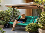 Outdoor Swing Cushions 70 Inch, Waterproof 4" Thick Porch Swing Cushion Replacement with Backrest 13247328
