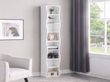 8-layer adjustable shelf ultra-thin bookshelf with a wavy border design, which is more aesthetically W487P339359
