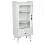 ZUN Modern Bathroom Storage Cabinet & Floor Standing cabinet with Glass Door with Double Adjustable W1801109143