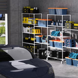 ZUN 7 Tier Standing Shelf Units, 2800 LBS NSF Height Adjustable Metal Garage Storage Shelves with W1550122516