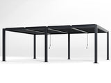 12' x 16'Pergola Modern Style with Adjustable Louvers for Outdoor Roof, Garden, Easy Assembly, 68814330