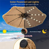 9 Foot Portable Beach Umbrella with Led Lights. 22940480