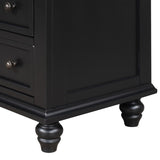 U_STYLE 3-Drawer Storage Wood Cabinet, End Table with Pull out Tray WF319367AAB