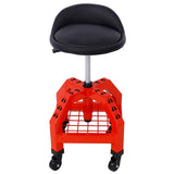 Pneumatic 360 Degree Swivel Mechanics Rolling Creeper Seat, Heavy Duty Rolling Mechanics 85069298