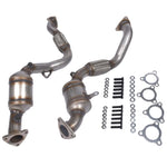 ZUN 2x Front Catalytic Converters for Porsche Cayenne 3.6L V6 GAS DOHC 2008 2009 2010 95511303501 78270590