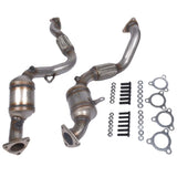 ZUN 2x Front Catalytic Converters for Porsche Cayenne 3.6L V6 GAS DOHC 2008 2009 2010 95511303501 78270590