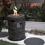 32000 BTU, CSA Certification Diameter 20 Inch Round Outdoor Gas Fire Pit,Contain 2.5kg Lava Stone W2734P194097
