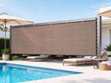 90% Sun Shade Cloth 10x12 ft, 140 GSM HDPE Pergola Shade Cover with Stainless Steel Grommets, 95301188