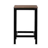 ZUN TREXM 5-Piece Compact Bar Table Set with Table and Stools - Modern Industrial Design, Space-Saving N715P173160P