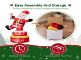 6FT Rotating Standing Santa Inflatable, 4 LED Lights, 210D Polyester Christmas Decor, US Plug 34939644