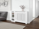 White Radiator Cover with Storage B062P357534