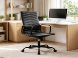 Ergonomic PU Leather High Back Office, 4" Height Adjustable & 90&deg-110&deg Rocking Executive Desk 59251491