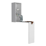 Iron 42" W Foldable Table Cabinet, Foldable Desk, Foldable Dinning Table, Ironing Cabinet with Pull B070P286433