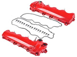 2PCS Red Aluminum Valve Covers Replacement for Ford F-150 F-250 F-350 Explorer Expedition Mustang 32779234