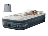 Twin Air Mattress with Built-in Pump, 18in Raised Comfort Blow up Mattress, Double Chamber Airbed, 64474579