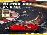 Red 12V Electric Drift Go Kart Kids Ride On Vehicle with Soft Start, Music Function & Colorful 01093473