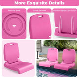 Outdoor swimming pool chairs with folding function-Pink 20770002