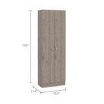 ZUN Virginia Double Door Storage Cabinet, Five Shelves B128P148832