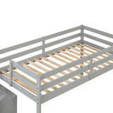 Loft bed with staircase , Grey W50443250