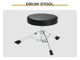14" x 10" Kids 3-Drum, Poplar Wood Drum Kit with Brushed Gray Finish, Children's Beginner Drum 49485042