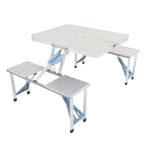 ZUN One Piece Folding Table and Chair Aluminum Alloy 66376598