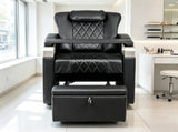 PVC Electric Reclining Black Pedicure Chair 09873135
