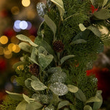 24" Christmas Cedar Wreath Full Luxe Greenery Holiday Door Dcor Festive Pinecone & Berry Accent FBA 89345177