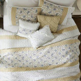 6 Piece Cotton Percale Quilt Set with Throw Pillows Yellow King/Cal King B035129027