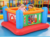 3-in-1 Inflatable Bounce House, Thick PVC Kids Jumping Castle with Visible Wall, Indoor Outdoor Blow 15662583