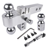 2" Receiver 12500 LBS Adjustable Trailer Hitch 4" Drop/Rise Tow Hitch Aluminum Drop Hitch 1-7/8", 95993286