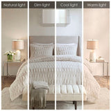 Twin/Twin XL Back Print Long Fur Comforter Mini Set B03597109