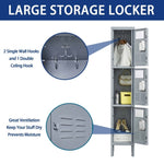 ZUN 3 Door 66"H Metal Lockers With Lock for Employees,Storage Locker Cabinet for Home Gym Office School 14420504