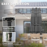 Outdoor beach umbrella/Double-Sided Sun Umbrella 88026559