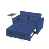 Blue Velvet Loveseat Sofa Bed W588P190564