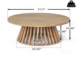 Acacia Wood Patio Coffee Table N770P234486T