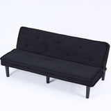 This 66-inch corduroy sofa bed flexibly adapt to the living room, apartment and bedroom, and it W3371P311444