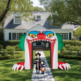 8.9 FT Halloween Inflatables Clown Archway Outdoor, Scary Halloween Giant Clown Blow up 42020143