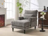 Modern Chaise Lounge , Upholstered Indoor Leisure Sofa Recliner, Chair Sleeper for Bedroom, Living W2120P296386