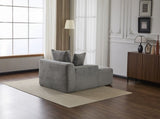 Oversized Chaise Lounge Chair Cozy Cloud Couch, Modern Plush Corduroy Upholstered Sleeper Sofa W3723P345160