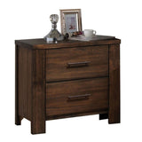 Oak 2-Drawer Nightstand B062P189074