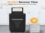 100 Sheet Auto Feed Paper Shredder P4 Security Level, 60Min Non Stop Commercial Shredder for Home 50177072