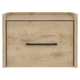 Boa Floating Nightstand , End Table, Side Table Wall-Mounted Single Drawer Design with Handle B200137813