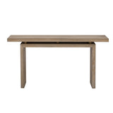 U_STYLE Uniquely Designed Ash Veneer Console Table, Modern Simple Style, Featuring Clever Tabletop N711P241324O