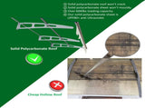DA7934C Series Door Window Awning Canopy Made of 0.137Inch Thick Crystal Solid Polycarbonate Sheet W2205P179830
