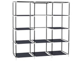67" Portable Closet Organizer Wardrobe Storage Organizer with 10 Shelves Quick and Easy to Assemble 09015276