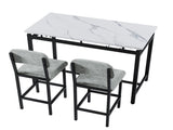 Kitchen Table Set, Dining Table and Chairs for 2, 3 Piece Dining Room Table Set with 2 Upholstered 05790443