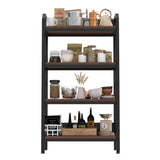 55'' Bakers Rack 4-Level Storage Shelves Metal and Wooden Kitchen Shelves, Kitchen Organizers and 42276934