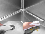 Pull-out Faucet Single Bowl Sink Kitchen Vegetable Sink 304 30"x18" Whale Waterfall Sink Stainless 69820367