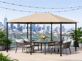 Khaki 10' x 13' Gazebo Replacement Canopy Top 48579133
