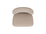 Harriet Split Back Upholstered Dining Side Chair, Set of 2, Merino Gray Wool Blend B2719P269266